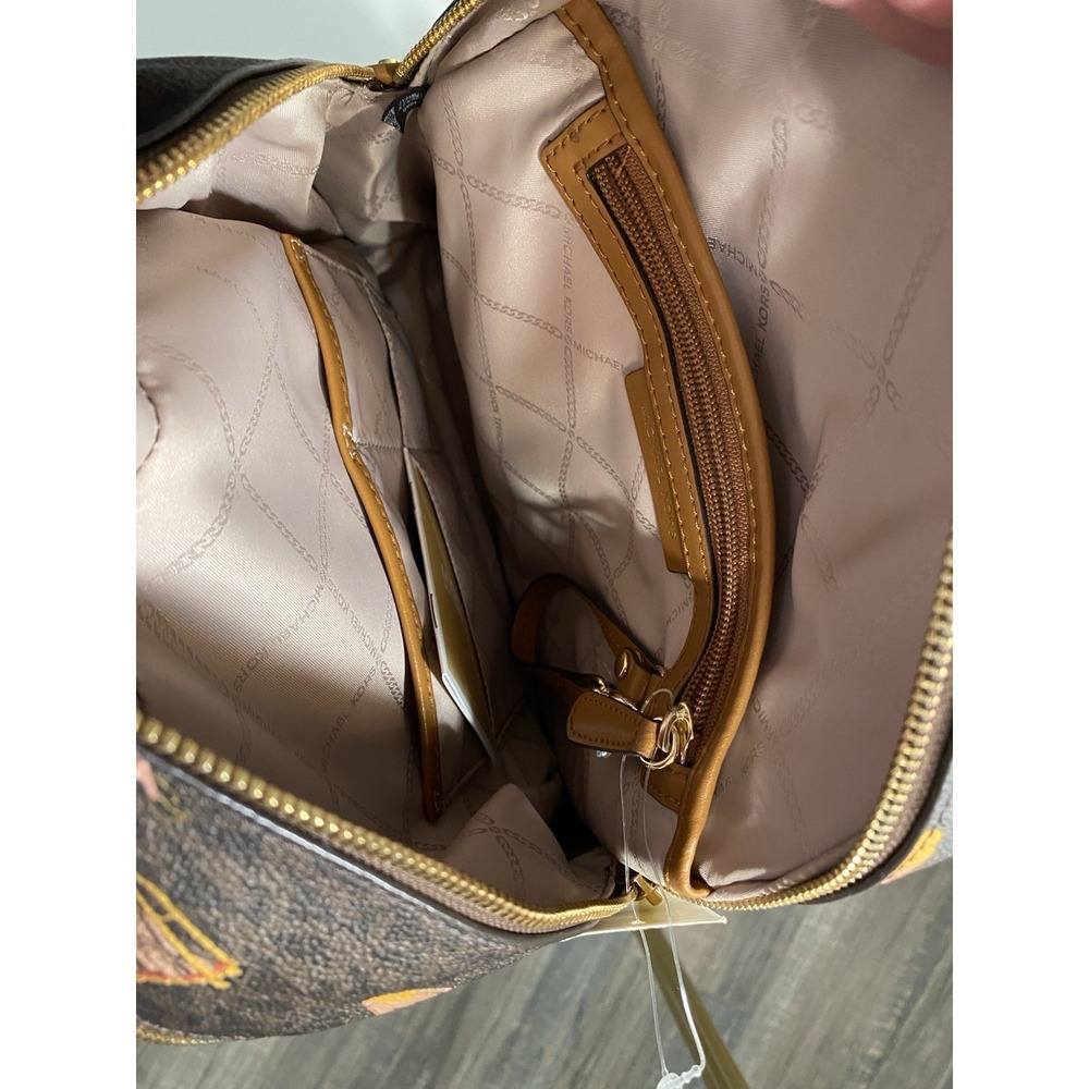 NEW Michael Kors Limited Edition Rhea Medium Jet Set Girls Travel Print Backpack - Picture 12 of 12